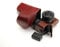 Handmade Genuine Real Leather Full Camera Case Bag Cover for Sony A6400 Brown color