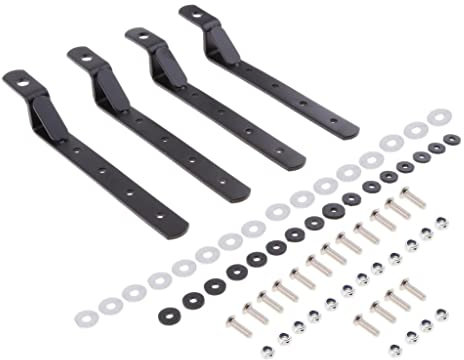 Gazechimp Support De Fixation De Sacoche Universelle pour Moto Robuste, Noir