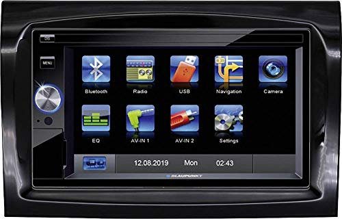 Blaupunkt Camper 370 2DIN Moniceiver Anschluss für Rückfahrkamera, inkl. Fernbedienung, Blue