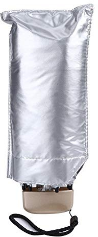 Vikye Parapluie, Mini Portable Anti-UV Soleil Pluie Parapluie Protection Imperméable Coupe-Vent Parapluie Femmes Lady 5 Parasols Pliants, avec Sac Parapluie