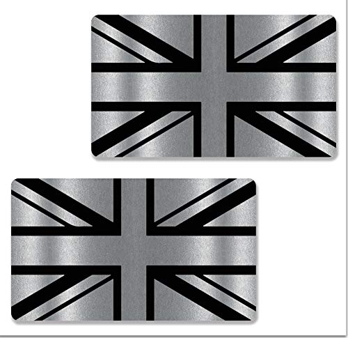 Biomar Labs® 2 x PVC Auto-Adhésif Vinyle Royaume-Uni Drapeau UK Union Jack Flag Grande Bretagne GB Britanique Voiture Car Auto Moto Fenêtre Ordinateur Portatif B 257