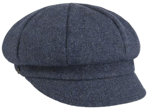 LIERYS Shetland Wool Ballonmütze Damen Made in Italy Winter Herbst Winter blau One Size