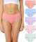 wirarpa Mutande Slip Donna Vita Media in Cotone Elasticizzato Pacco da 5 Multicolore Taglia S