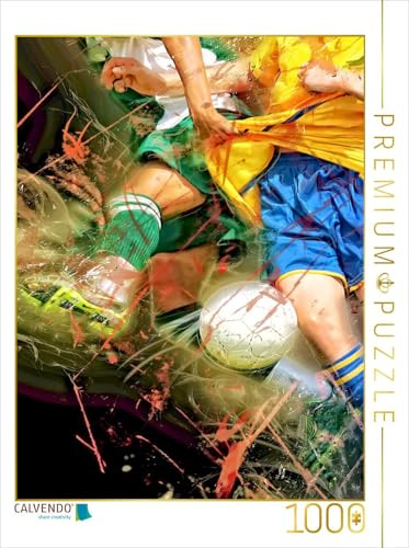 CALVENDO Puzzle Fußball | 1000 Teile Lege-Größe 48 x 64 cm Foto-Puzzle für glückliche Stunden