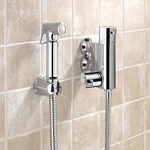 Nes Home Bidet Douche & Mini Thermostatic Bar Valve with Spray Kit