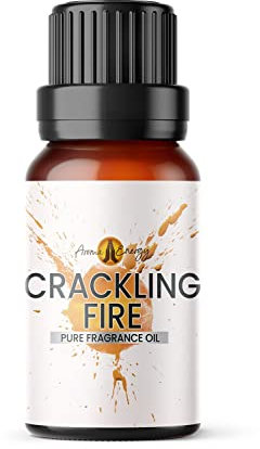 Crackling Fire Fragrance Oil 10ml - for Aromatherapy Wax Melt, Reed Diffuser, Candle Making, Home Made Soap, Bath Bomb, Potpourri, Slime, Oil Burner