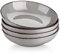 vancasso NAVIA Cuencos de Pasta Set de 4, 23.2 x 5.7 cm Plato Hondo Sopa de cerámica, Tazón de Pasta de 1200 ml, Fuente Ensaladera, Apto para Lavavajillas, Microondas y Horno