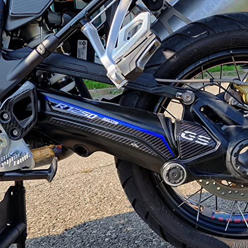 Resin Bike Aufkleber für Motorrad Kompatibel mit BMW R 1250 GS Adventure 2022 Rallye. Schutz für den Schwingsbereich vor Stößen und Kratzern. 3D-Harzklebstoff - Stickers - Made in Italy