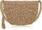 Grantop Sacs de paille pour femmes, sac de paille à une épaule pour femmes, sacs de paille de plage d'été avec gland mini sacs à main en paille avec fermeture éclair, kaki, One Size