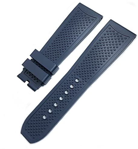 COEPMG Uhrenarmband aus Gummi, 23 mm, 24 mm, für CALIBRE DE CARTIER TANK SOLO SANTOS DE wasserdichtes Silikon-Uhrenarmband, 23 mm, Achat