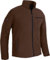 ACE Giacca in pile - giacca calda da uomo per l'outdoor - giacca da uomo senza cappuccio - zip e tre tasche - Marrone - L