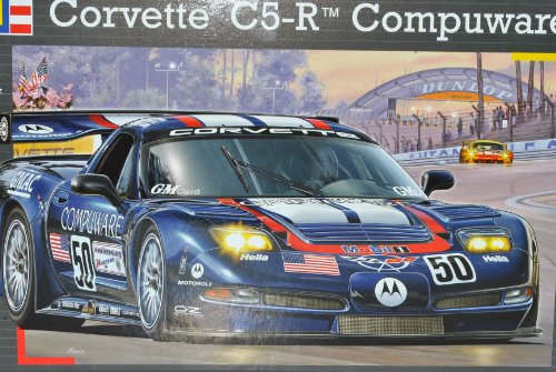 Chevrolet Chevy Corvette C5 Le Mans Serie Compuware Blau 07069 Bausatz Kit 1/25 1/24 Revell Modell Auto