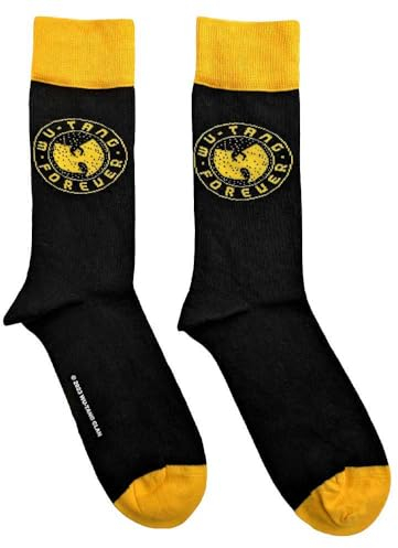 Rock Off officially licensed products Wu-Tang Clan Ankle Socken Forever Nue offiziell Herren Schwarz (UK SIZE 7-11) One Size
