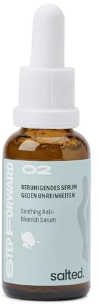 salted. Beruhigendes Serum gegen Unreinheiten | 30 ml | Gesichtsserum gegen Pickel | Mit Azelainsäure-Derivat | Beruhigt die Haut | Parfümfrei | Alle Hauttypen | Vegan