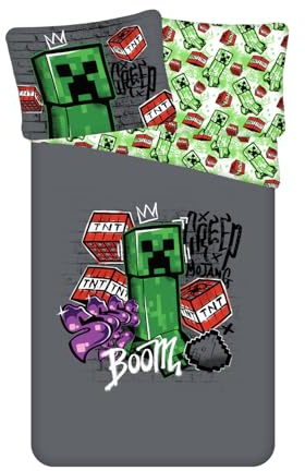 Minecraft Collections de Linge de lit pour Enfant, Multicolore, Unique
