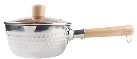 Stainless Steel Cast Iron Cooking Pot Set Mini Non Stick Egg Pan Japanese Kitchen Pot Ramen Soup Pot Korean Cookware (Size : 18cm) ()