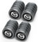 Ventilkappen Auto für Mazda 3 III Hatchback(BM),Aluminium Reifenventilkappen-4 Set Auto Reifenventil Kappe Staubkappen Dichtung für Stabilen Reifendruck