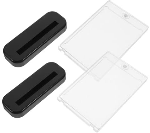 JOINPAYA 2sätze Magnetische Kartenhalter Für Trading Cards Mit Klaren Hüllen Und Sockel Anti-kratzer Kartenschutz Für Sammler Für Spielkarten Und Visitenkarten