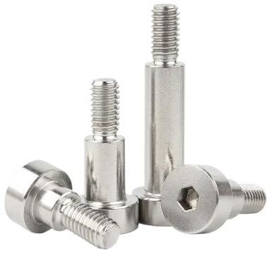 GWPOZGN Sechskant-Innensechskantschrauben mit Rollenlager-Schulterschraube aus Edelstahl 304, M2, M2,5, M3, M4, M5, M6, M8, M10, M12, 5 Stück(25mm,5PCS_D12X M10)