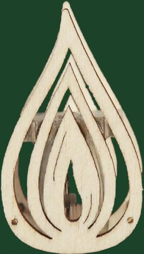 Rudolphs Schatzkiste Beleuchtungszubehör Aufsteckflamme Natur BxH 3x4,5cm NEU Aufstecker Holzstern Weihnachtsstern Schwibbogen Lichterbogen Stern Holzschmuck Holz Beleuchtungsstern