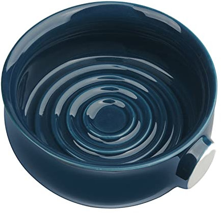 XZQYDS Bol de rasage en céramique 2 couleurs avec fond fileté pour homme, poterie, savon, crème