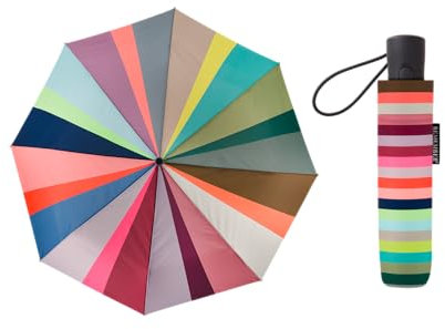 REMEMBER Taschen - Regenschirm Stella - geöffnet L 58cm, Ø 100 cm - Bunter Regenschirm