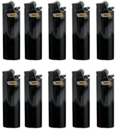 sunmondo Einweg Feuerzeuge All Black (Large All Black, 5, stück)