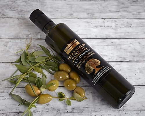 Andalus High Polyphenol Extra Virgin Olive Oil - Ancient Roots, November Harvest, Premium Quality, Cold Pressed, Rich in Antioxidants, Gourmet Cooking Oil, 500ml Bottle, Authentic Mediterranean Taste