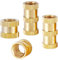Qrity 20 PCS Threaded Insert Knurled Nuts, M4x5x5.5mm Female Thread Brass Nuts, 3D Printing Threaded Insert, for Fastening Fixing Injection Molding