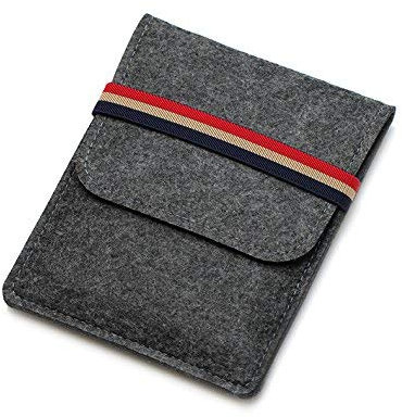 Filz Sleeve Tasche Schutzhülle für 6 Zoll eReader Kobo Edition 2,Glo HD, Nia, Pocketbook,Meebook M6, Fnac,Tolino Page/Shine eReader E-Book Tasche (schwarz)