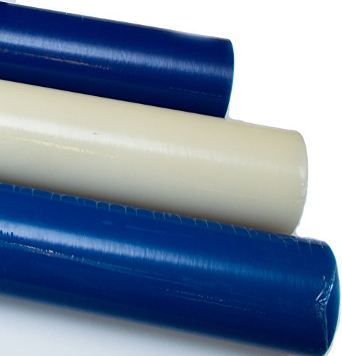 ROTIX 61112-3 Fenster Schutzfolie 50cm x 100m selbstklebend Glas-Schutzfolie für Malerarbeiten und Bauarbeiten (blau)