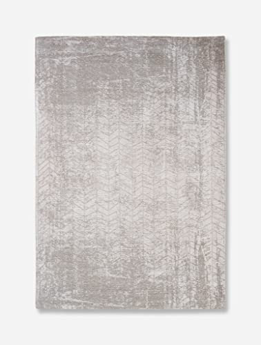 Louis de Poortere Mad Men Jacob's Ladder Teppich, Baumwolle, weiß, 280x200 cm