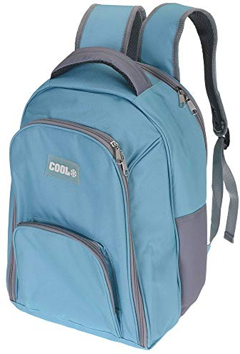 Nevera tipo mochila con 3 compartimentos 12l 40x30x10cm colores surtidos