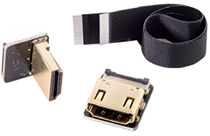 CYFPV Cavo piatto maschio-femmina FPC HDMI angolato a 90 gradi per fotografia aerea multicottero HDTV 20cm