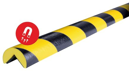 SHG | Markierungsprofil | Magnetisch | 1000 x 40 x 25 mm | Schwarz/Gelb | Magnetisch, Typ A, 1-m-Stück, schwarz / gelb