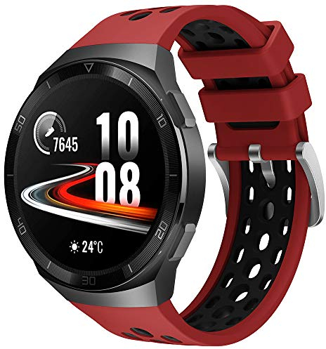 Songsier Bracelet Compatible avec Huawei Watch GT2e, Bracelet de Remplacement en Silicone Souple étanche pour Le Sport Uniquement pour Huawei Watch GT2e