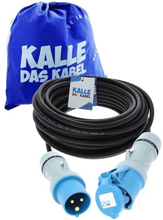 CEE-Verlängerungskabel 230 V 32A H07RN-F 3G 4,0mm² 30 Meter von KALLE DAS KABEL