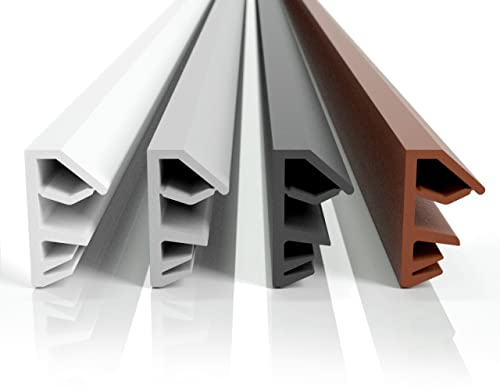 Premium Fensterdichtung - Flügelfalzdichtung für Fenster und Türen aus TPE gegen Zugluft (10m, Weiss)