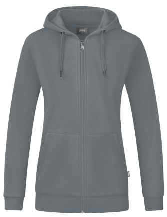 JAKO Organic Kapuzenjacke Damen graugraugrau, 34 Damen