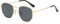 Dollger Kleine Polarisiert Sonnenbrille Damen Retro Hexagon Herren brille Metallrahmen Square Brillen UV 400 Schutz Graue Linse und Goldrahmen