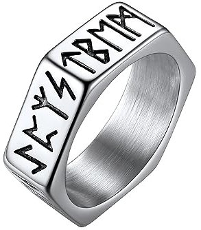 Richsteel Jewellery Ring For Men Amulet Stainless Steel Rings Viking Jewelry