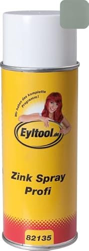 Eyltool Profi Zinkspray 400 ml, Rostschutz, Korrosionsschutz, Oberflächenversiegelung, haftet auf allen Metallen, bis 490°C