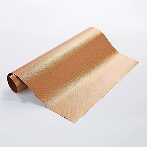 Set of 2 Copper Oven Liners Reusable & Dishwasher Safe 33 x 40 cm
