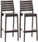 CLP 2er Set Outdoor-Barhocker Ares Mit Fußstütze I Stapelbare Tresenhocker In Rattan-Optik, Farbe:braun