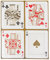 Talking Tables Spielkarten Servietten für Casino Partydekorationen, Spieleabend, Poker | Packung mit 20 goldenen Papierservietten Ass Bube König Königin Alice im Wunderland Kartenspiel, Mittel