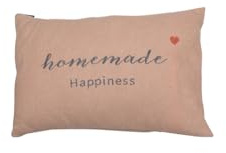 David Fussenegger Kissenh??lle Silvretta 'Homemade Happiness' 40 x 60 cm, Braun, Einfarbig, Cozy, Homey, Flanell, Baumwollmischung, Rechteckig, 1 St??ck