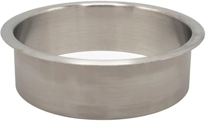 Outwater 6 (Nominal) Diameter x 2 Height 304 Polished Stainless Steel Trash Grommets for Countertop Inserted Trash Chutes