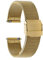 2 STÜCK Mailänder Schnellverschlussband 10MM-22MM Uhrenarmband Aus Gewebtem Metallgewebe Ersatz-Metallarmband für Smartwatches Edelstahl für Männer Und Frauen (Color : Gold, Size : 19MM)