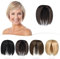PARXITN Haar Topper für Frauen mit 3 Clips in Haarteilen Toupet Glatt Synthetische Haarteil für Schütteres Haar Helle Kastanie