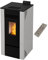 Stufa a pellet ventilata ALIDA 9 stagna 8,74 Kw Bianca 4 Stelle 83,7 m2 riscaldabili (Stufa + Telecomando)